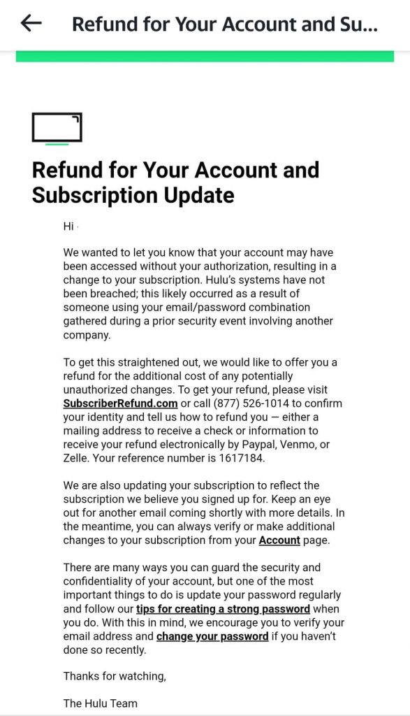 Scam Alert_Hulu_0628