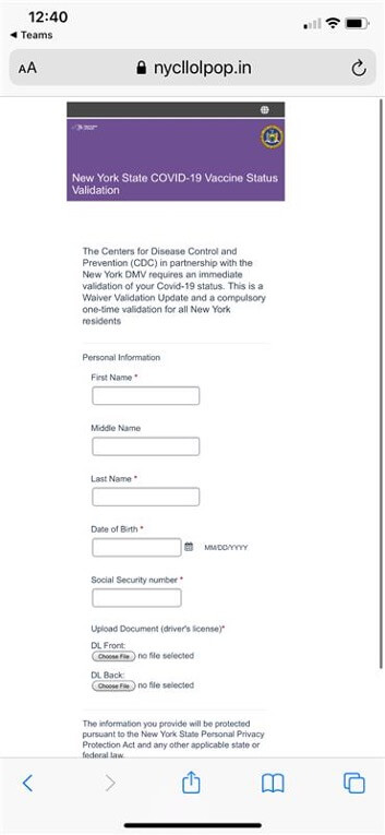 COVID-19 Vaccine driver license Scam_1008
