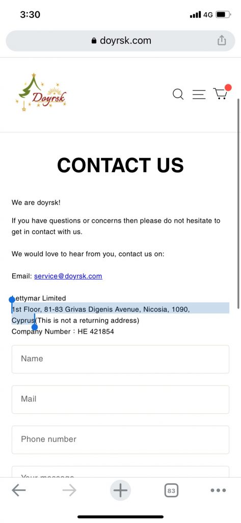 Scam Alert_Doyrsk_Company_20220309