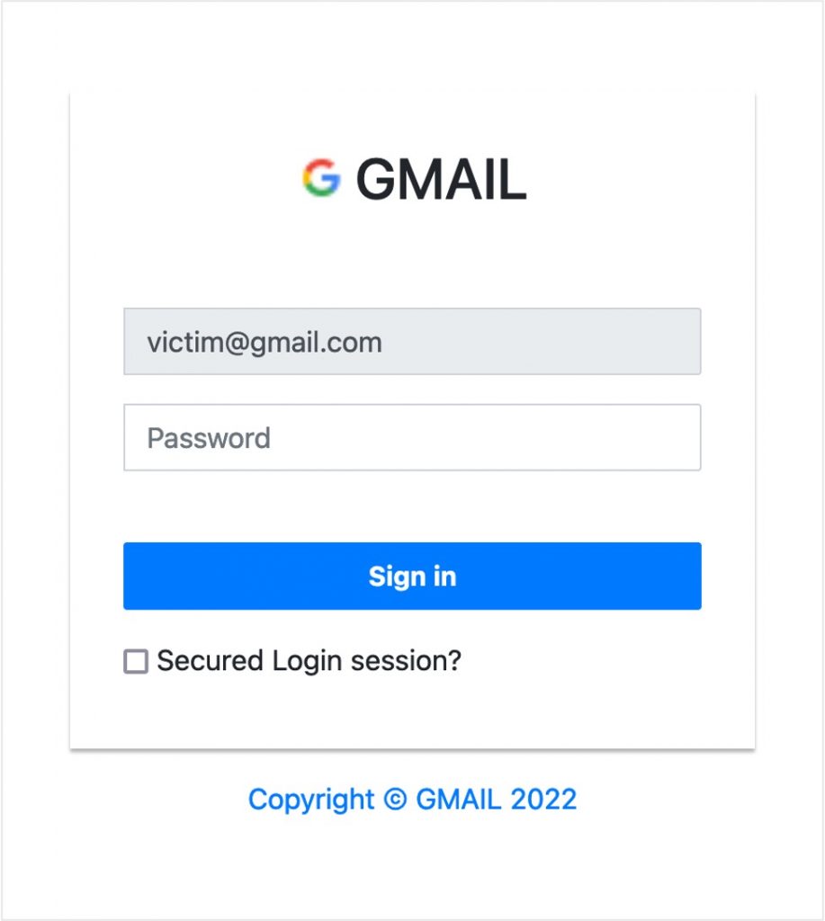 Spot the Scam_Mail Server_Gmail Phishing Page_20220819