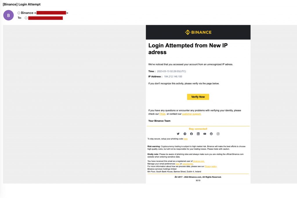 Binance Scam