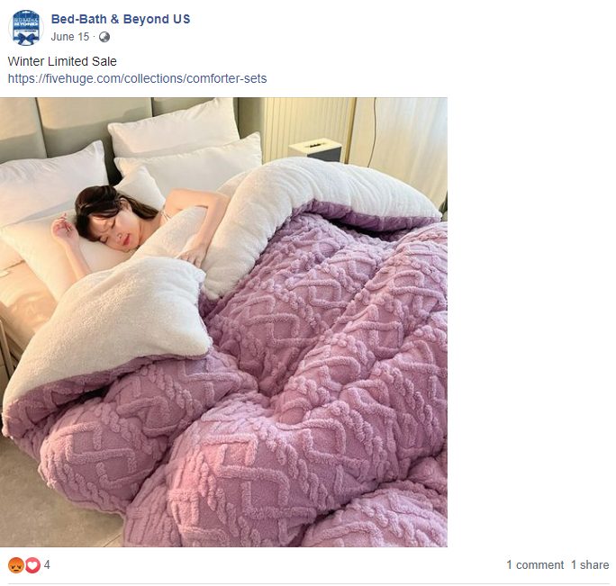 Bogus Facebook post