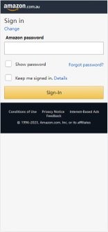 Fake Amazon website pages (4/4)