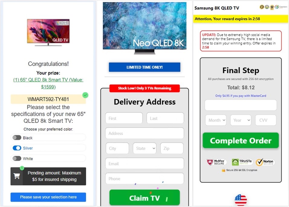 Sample Walmart phishing page (2/2)
