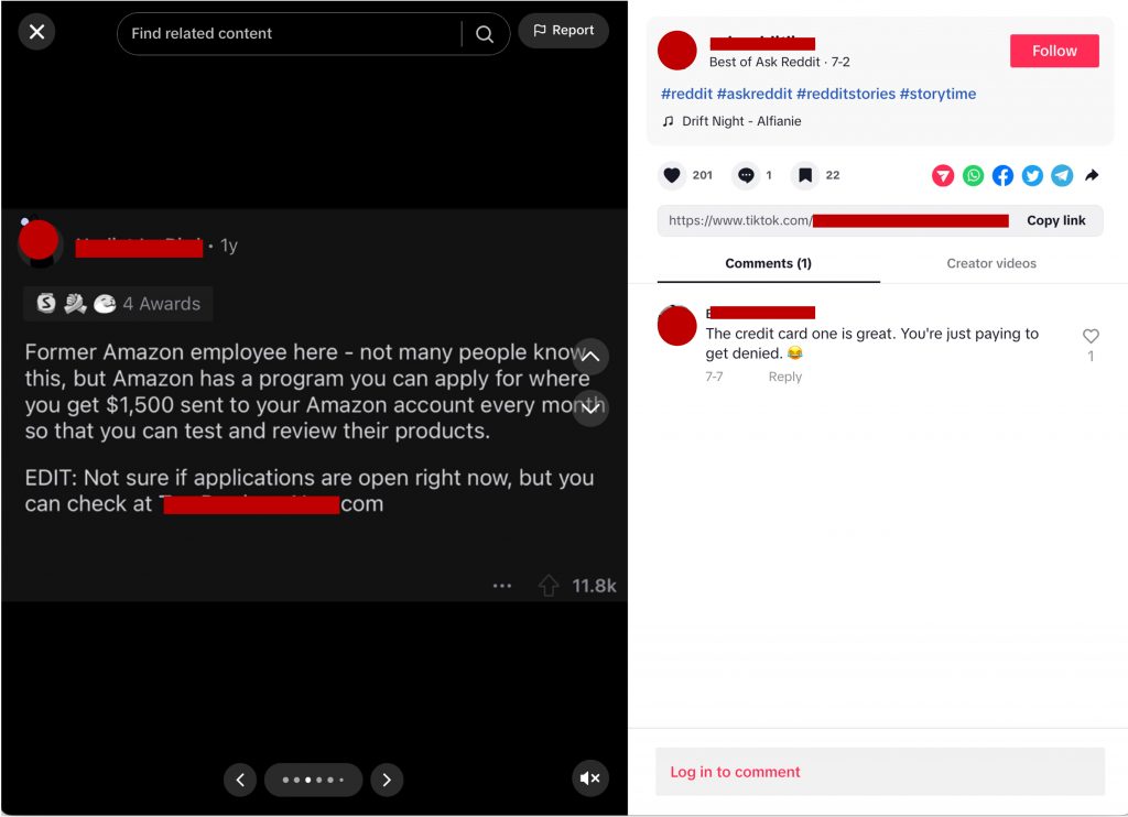 Amazon Product Tester Scam